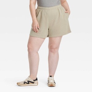 Women's Leisure Studio Mid-Thigh Fleece Shorts - Universal Thread™ - 1 of 3