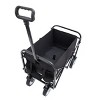YONWAY Foldable Wagon Cart,Dual-Layer Design Beach Wagon,with All-Terrain Wheels for Camping Shopping Sports Gardening Fishing 225lbs Capacity - 4 of 4