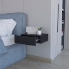 NicBex Floating Nightstand Shelf with Drawer, Modern Night Stand with Sleek Wall-Mounted Design, Floating Bedside Table for Bedroom - 2 of 4