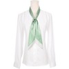 INSPIRE CHIC Women's Striped Print Skinny Long Satin Silky Ribbon Neck Scarves 1Pc - 2 of 4