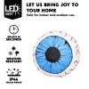 Joyfy 2 Packs 3FT Halloween Inflatable Decoration, Glowing Large Eyeballs Inflatable with LEDs for Halloween Party Yard Garden Lawn Outdoor Decoration - 3 of 4