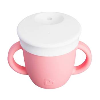 Munchkin 6oz C'est Silicone! Training Sippy Cup with Handles and Lid for Babies