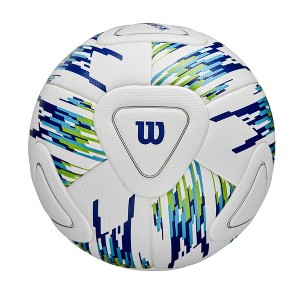 Wilson NCAA Size 5 Vanquish Soccer Ball - White/Blue/Green - 1 of 4
