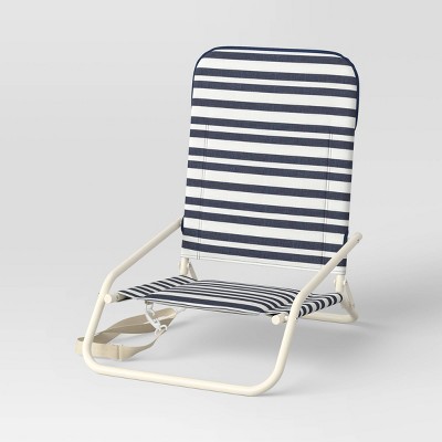 Portable Sand Chair Striped - Navy/White - Threshold™