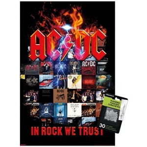 Trends International AC/DC - In Rock We Trust Collage Unframed Wall Poster Prints - 1 of 4