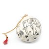 Slickblue Set of 3 Handcrafted Papier-Mâché Christmas Ornaments – Whimsical Cat, Elephant, and Bird Designs with Tassels - 2 of 2