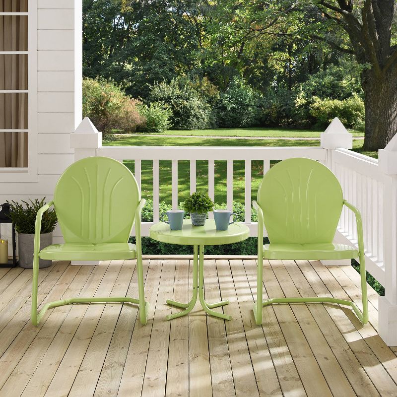 Griffith 3pc Outdoor Conversation Set - Key Lime - Crosley, 5 of 10