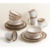 Lorren Home Trends 16 Piece Stoneware Set-Mocca Swirl - 2 of 4