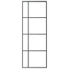 VidaXL Sliding Door ESG Glass and Aluminum 29.9"x80.7" Black - 3 of 4