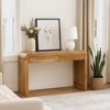 Royal Hampton Console Table | 43" Wide Top | Handcrafted Natural Acacia Wood | Dual Drawer Storage - 3 of 4