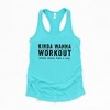 Simply Sage Market Women's Kinda Wann Workout Kinda Wanna Take A Nap Racerback Tank - 3 of 4