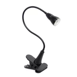 1W Gooseneck Clip Light Desk Lamp (Includes LED Light Bulb) - Simple Designs