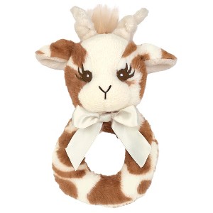 Bearington Baby Lil' Patches, 5.5 Inch Giraffe Plush Stuffed Animal Baby Rattle, Newborn Toys, Giraffe Baby Stuff - 1 of 4