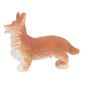Collectible Wildlife Gifts | Welsh Corgi, Cardigan, Rubber Dog, Hand Painted, Realistic, Model,  Toy,  Educational, Gift,    2"     F1676 B63 - 1 of 4