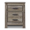 Signature Design by Ashley Casual Zelen 2 Drawer Nightstand, Warm Gray - 4 of 4