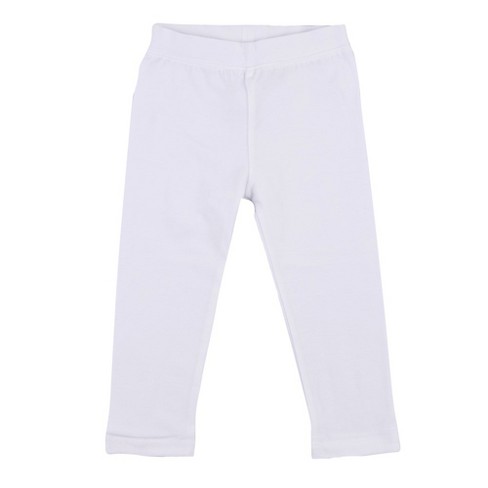 Leveret Girls Legging White 4 Year