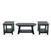 WestinTrends 3-Piece Outdoor Adirondack Coffee Table and Side Table Set - 3 of 4