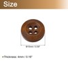 Unique Bargains Wooded Sewing DIY Craft Clothing Sewing Round Buttons 50 Pcs - 2 of 4