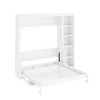 TIRAMISUBEST Full/Queen Size Murphy Bed Wall Bed with Bulit-in Desk and Bookshelf, Space Saving Foldable Murphy Cabinet Bed with Open Storage - 4 of 4