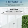 Best Choice Products 10ft 3-Tier Patio Umbrella, Market Sun Shade w/ Tilt Adjustment, Easy Crank - 3 of 4