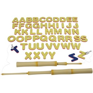Cre8tive Minds ABC Magnetic Fishing Set – 26 Uppercase Foam Letters ...