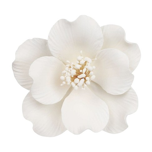 O'creme White Belgian Bloom Gumpaste Flowers - Set Of 3 : Target