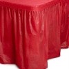 Crown Display 6 pack Disposable Plastic Tableskirts - 29" x 14 Ft ruffled Table Skirt with Adhesive Strip - 6 Count - 2 of 4