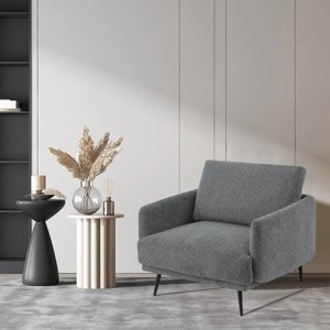 Nebula Vortex 37.5''Mid-Century Wide Accent Chair,Modern Oversized Armchair for Living Room(Yellow) - 1 of 4