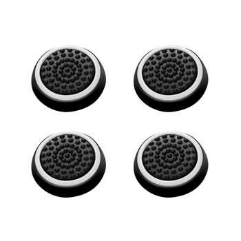 Insten 4-piece Black/White Silicone Thumbstick Caps Analog Thumb Grips Cover for Xbox One 360 PlayStation PS4 PS3 Controller