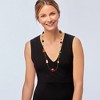 Ross-Simons Italian Multicolored Murano Glass Bead Christmas Necklace - 2 of 4