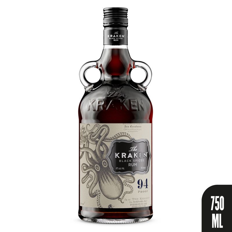 The Kraken Black Spiced Rum - 750ml Bottle, 5 of 21