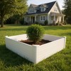 HomeRoots 44" X 44" White Heavy Duty Plastic Square Raised Garden Bed - 2 of 4