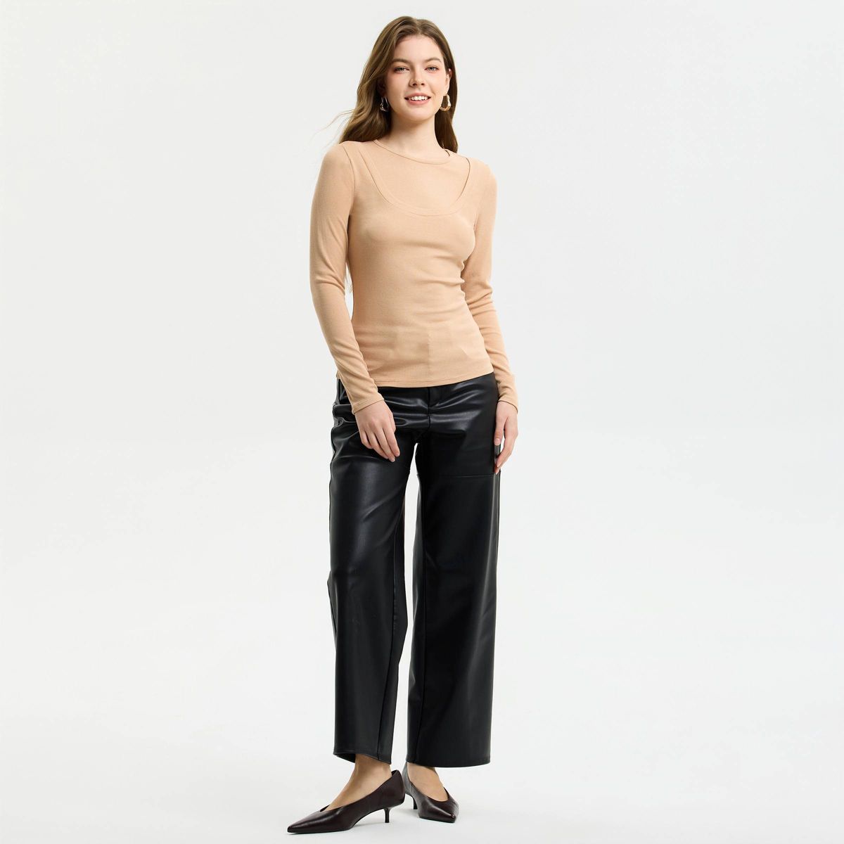 Women's Long Sleeve Knit Top - A New Day™ - thumbnail 7