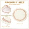 Unique Bargains Wedding Christmas Decoration Round Food Lace Trim Paper Placemats - 2 of 4