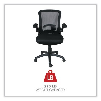Black Mesh Executive Swivel Chair with Adjustable Arms