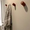 Akoasm 4-Piece Wooden Wall-Mounted Decorative Hook Set for Hanging Coats, Hats, Towels & Bathrobes-Walnut - 3 of 4