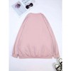Women's Plus Size Sweatshirt Cartoon Letter Print Long Sleeve Casual Pullover Tops - 2 of 4