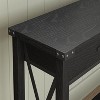 Farmhouse Entryway Table, Wooden Console Table with Drawers, 2 Tier Sofa Table with Storage, Console Table for Entryway Hallway - 3 of 3