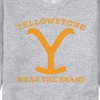 Men's - Yellowstone - Wear The Brand Y Graphic Fleece Sweatshirt - 2 of 4