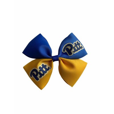 NCAA Pitt Panthers Glitter Pinwheel Hair Bow