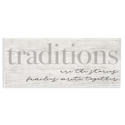 Stupell Industries Family Traditions Heartfelt Phrase, 17" x 7"