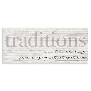 Stupell Industries Family Traditions Heartfelt Phrase, 17" x 7" - 1 of 4