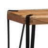 Alaterre Furniture 28" Ryegate Natural Brown Live Edge Solid Wood End Table Metal And Wood - 2 of 4