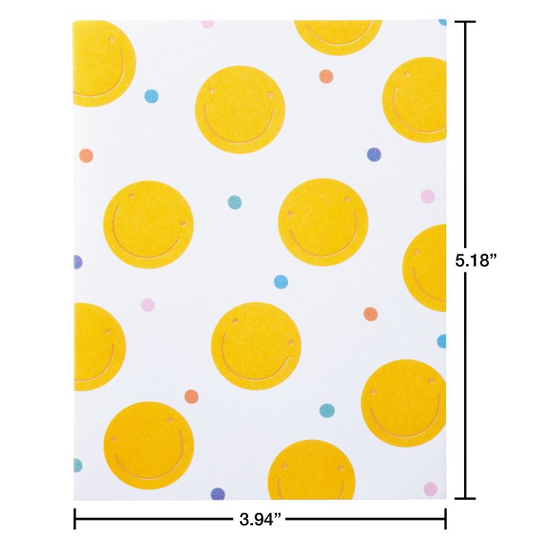 10ct Blank Notes Summer Smiley Toss, 6 of 8