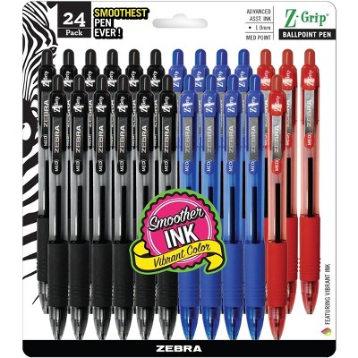 Zebra Pen Z-Grip Retractable Ballpoint Pens Medium Point 678448