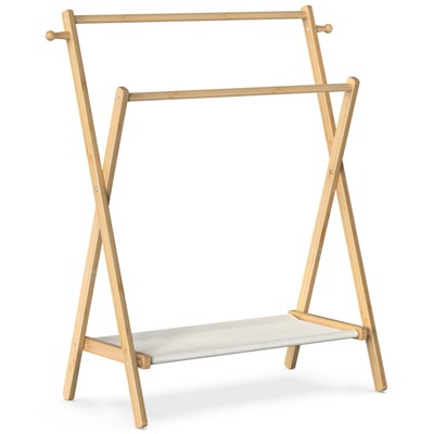 Bamboo Kids' Hangers - M Size: Natural, Durable & Safe for Children's Clothes