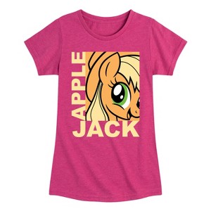 Girls' - My Little Pony - Apple Jack Fitted Short Sleeve Graphic T-Shirt - 1 of 4