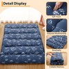 COZONY Twin/Full Size Japanese Floor Mattress – Floral Print Futon, Boho Foldable Roll-Up Sleeper for Dorm, Travel & Home, Portable & Space-Saving - 4 of 4