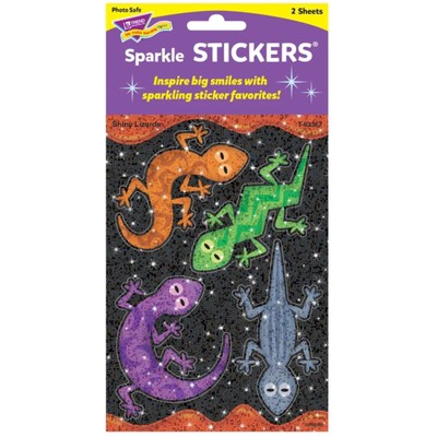 Trend Shiny Lizards Large Sparkle Stickers, 8 ct. (Pack of 6)