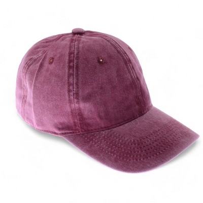 Alilang Washed Denim Baseball Cap with Adjustable Strap and Relaxed Fit